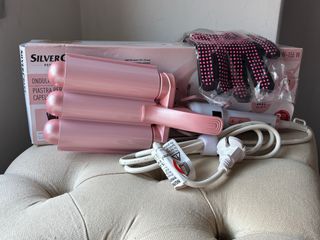 Onduladora SilverCrest Rosa y Blanca