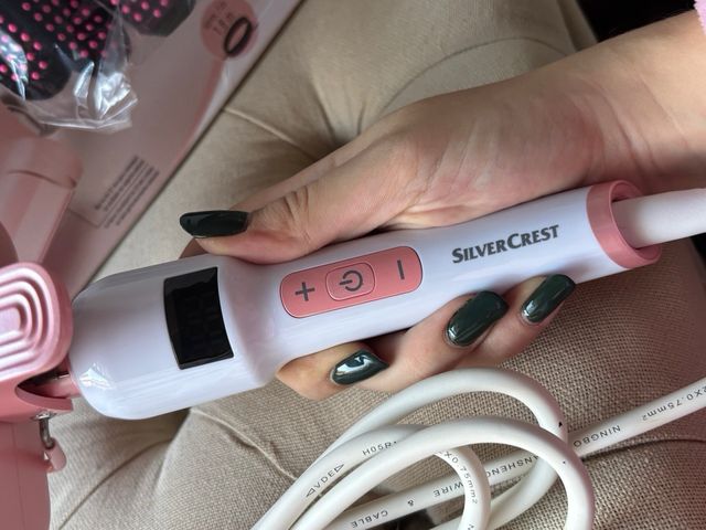 Onduladora SilverCrest Rosa y Blanca