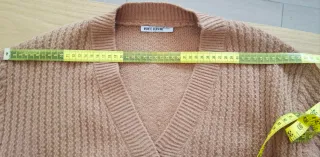 Cárdigan botones joya marrón