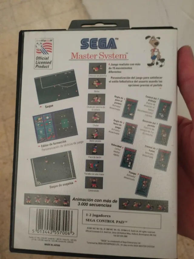 World Cup USA 94 Master System U.S. Gold
