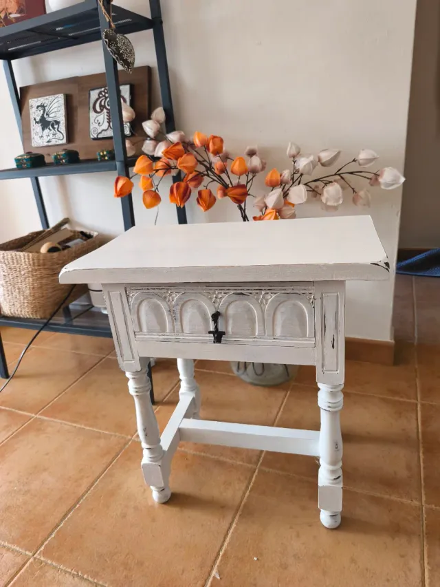 Mesitas de noche vintage madera