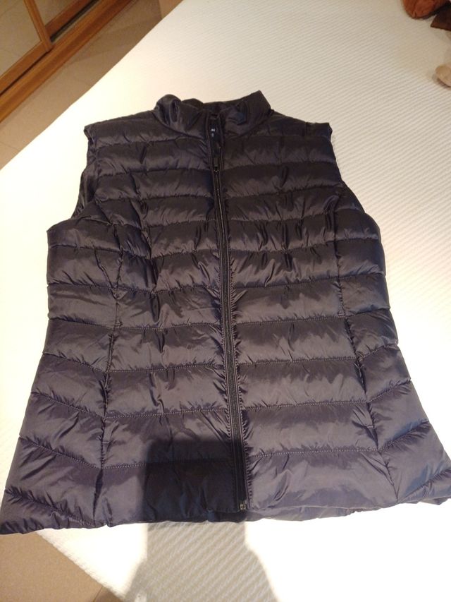 Chaleco acolchado negro mujer