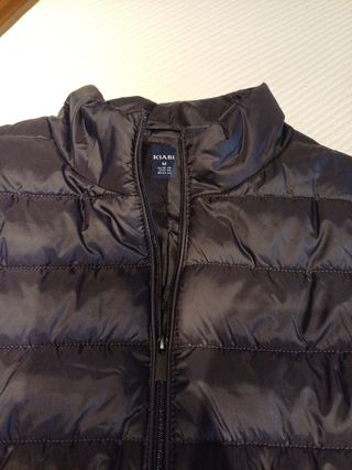 Chaleco acolchado negro mujer