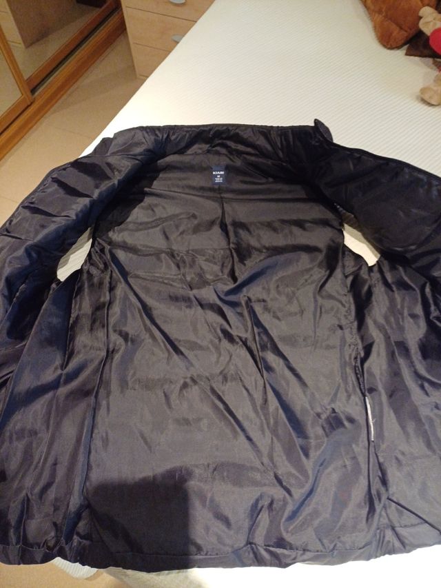 Chaleco acolchado negro mujer