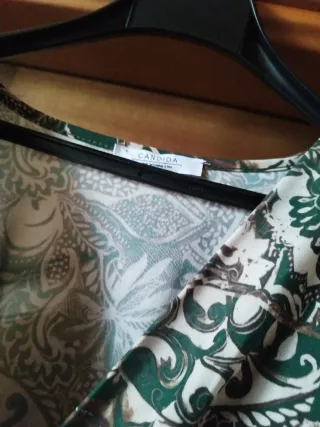 Vestito lungo verde fantasia