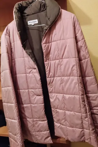 Abrigo acolchado El Corte Inglés rosa