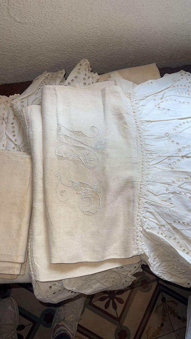 Juego Sábanas Lino + Funda Almohada Beige