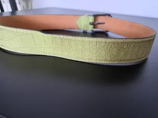 Cinturón Piel Leyva Pistacho Cocodrilo