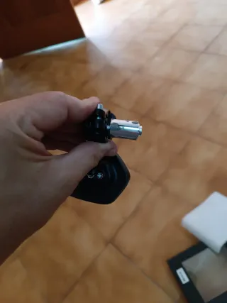 Retrovisor moto café race azul