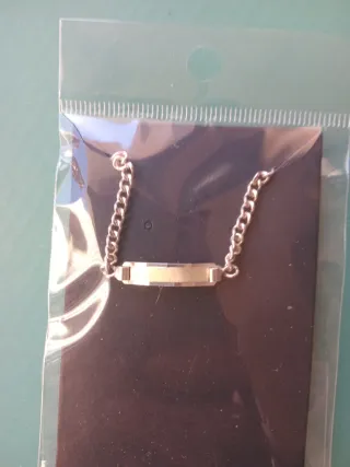 Pulsera bebé plata