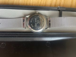 Reloj Calvin Klein Malla Negra y Plateada