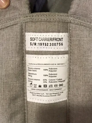 Marsupio Inglesina Front Soft Carrier