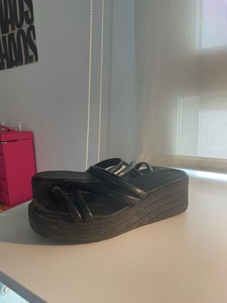 Sandalias Negras Plataforma