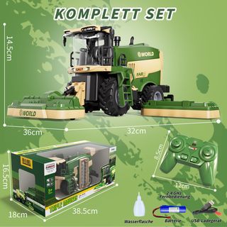 Falciatrice giocattolo, mietitrebbia telecomandata