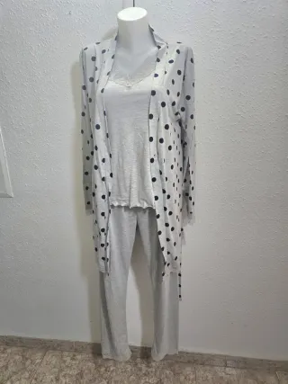 Pijama 3 piezas con Bata Talla L