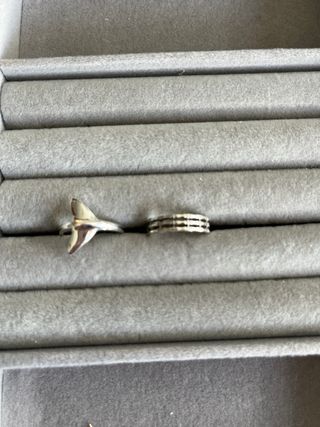 Anillos de plata. Talla 12.