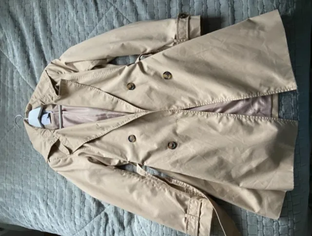 Gabardina Stradivarius Beige Talla S