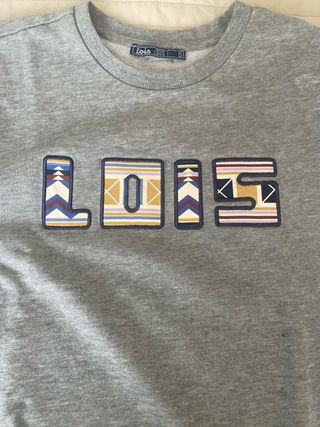 Sudadera Lois gris con estampado