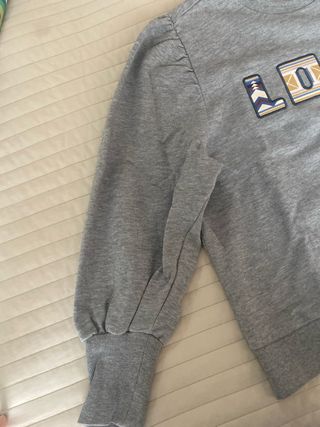 Sudadera Lois gris con estampado