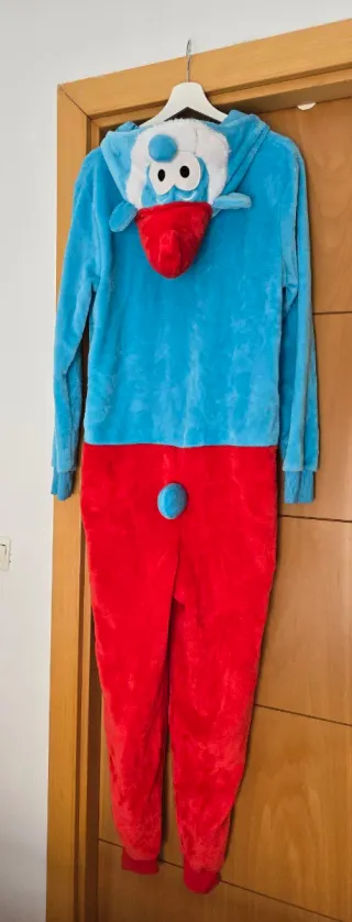 Pijama Enterizo Papa Pitufo Talla XS-S