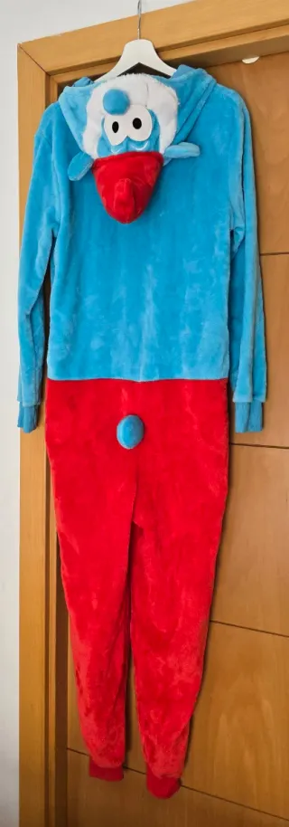 Pijama Enterizo Papa Pitufo Talla XS-S