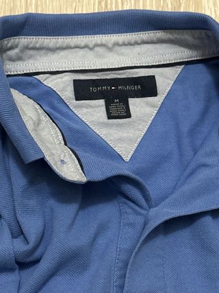 Camisa Polo Manga Larga Tommy Hilfiger Azul