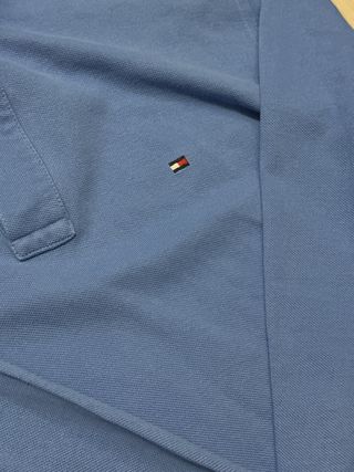 Camisa Polo Manga Larga Tommy Hilfiger Azul