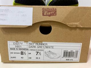 Zapatillas Onitsuka Tiger Grises y Verdes Talla 42