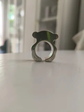 Anillo Tous Oso Plata Ajustable
