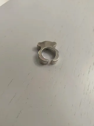 Anillo Tous Oso Plata Ajustable