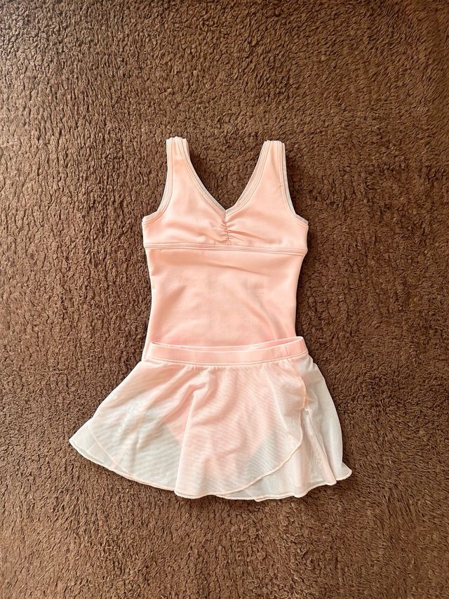 Lote Ropa Ballet Niña Rosa 128cm