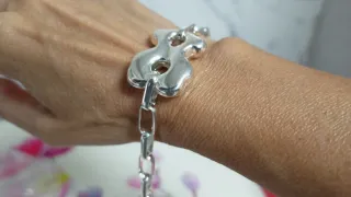 Pulsera Tous Oso Plata de ley Original 100% Tamaño