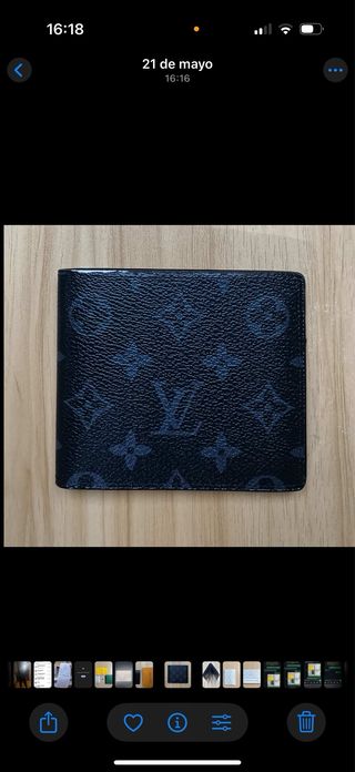 Cartera Louis Vuitton Negra incluye ticket