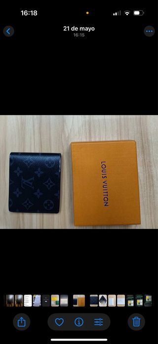 Cartera Louis Vuitton Negra incluye ticket