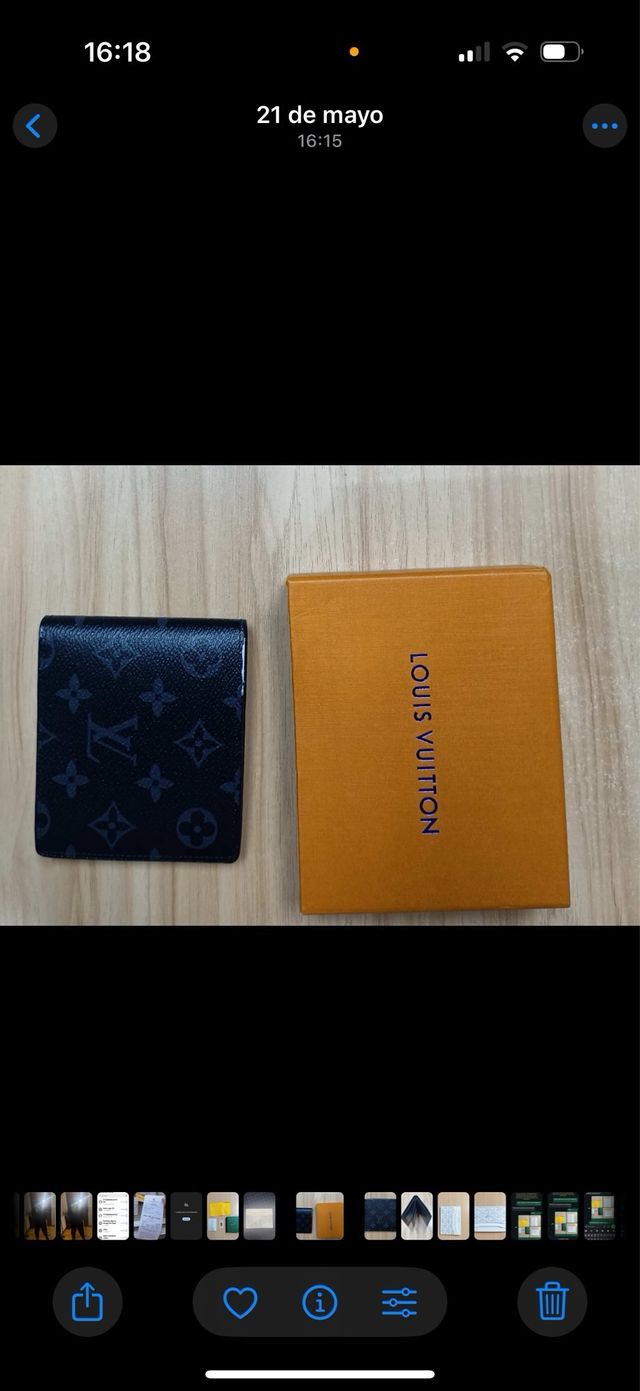 Cartera Louis Vuitton Negra incluye ticket