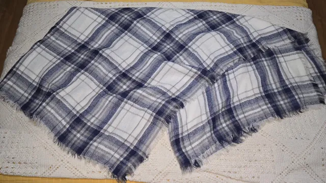 Bufanda de franela a cuadros