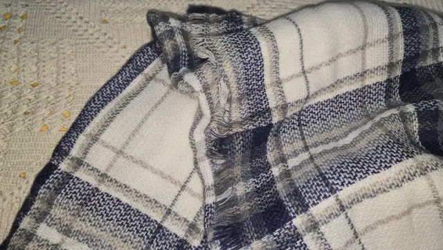 Bufanda de franela a cuadros