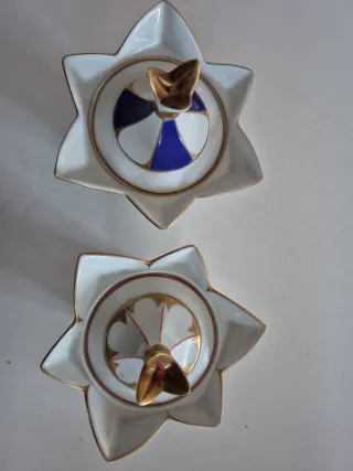 Zuccheriere custodia in ceramica a forma di stella