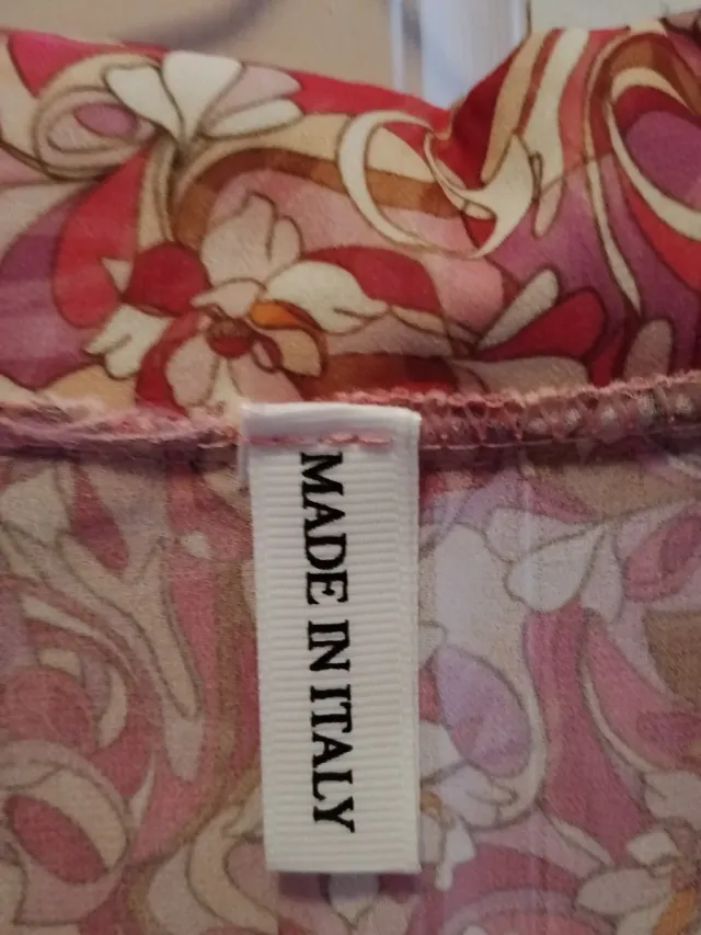 Vestido estampado flores rosa