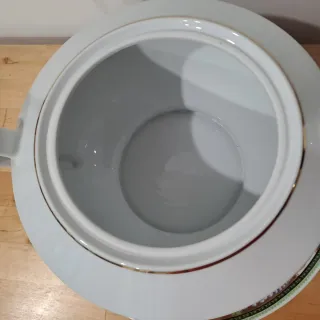 Zuppiera Limoges diam. 24cm con decori floreali