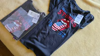 Camiseta Rolling Stones Talla M Negra NUEVA