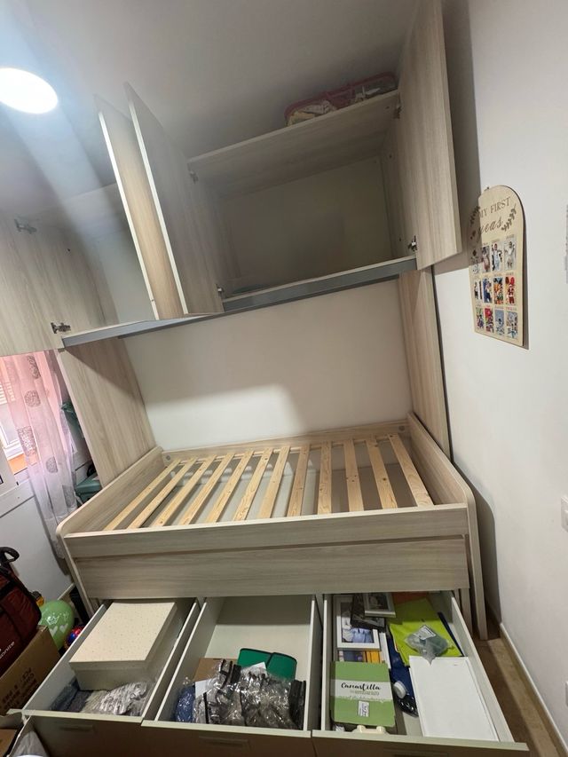 Cama Doble juvenil con almacenaje Urge