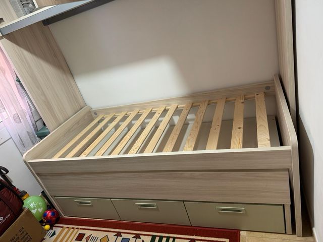 Cama Doble juvenil con almacenaje Urge