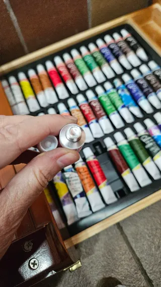 Maletín Atril de pintura de madera