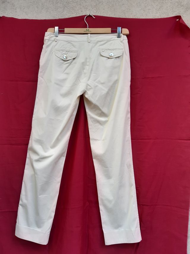 Pantaloni Max Mara donna tg 44 cotone elasticizzat