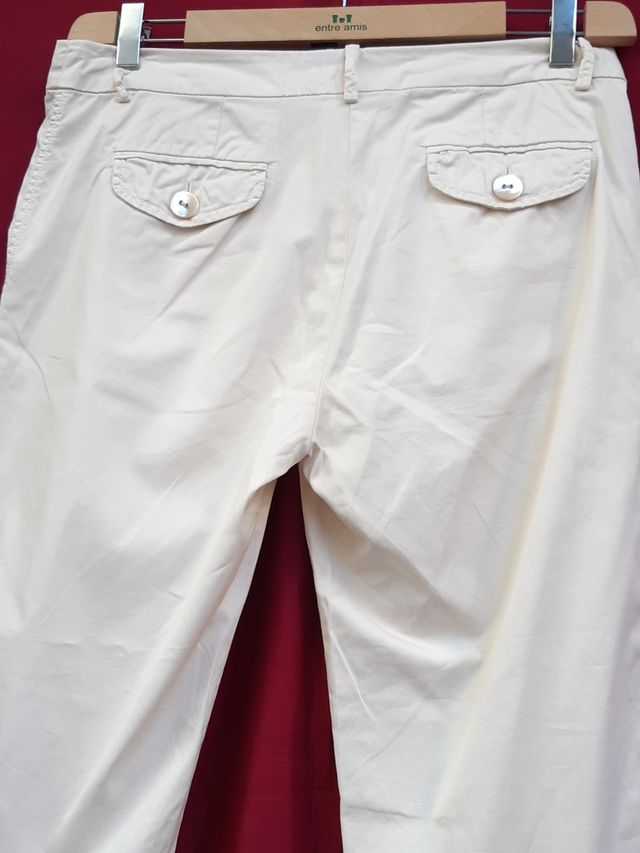 Pantaloni Max Mara donna tg 44 cotone elasticizzat