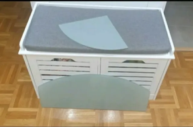 2 Baldas de Cristal Opaco Blanco