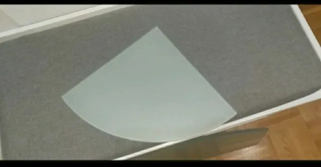 2 Baldas de Cristal Opaco Blanco