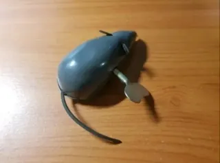 Juguete de ratón, hecho en hojalata, coleccionismo