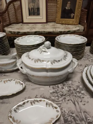 Vajilla Bidasoa Antigua porcelana